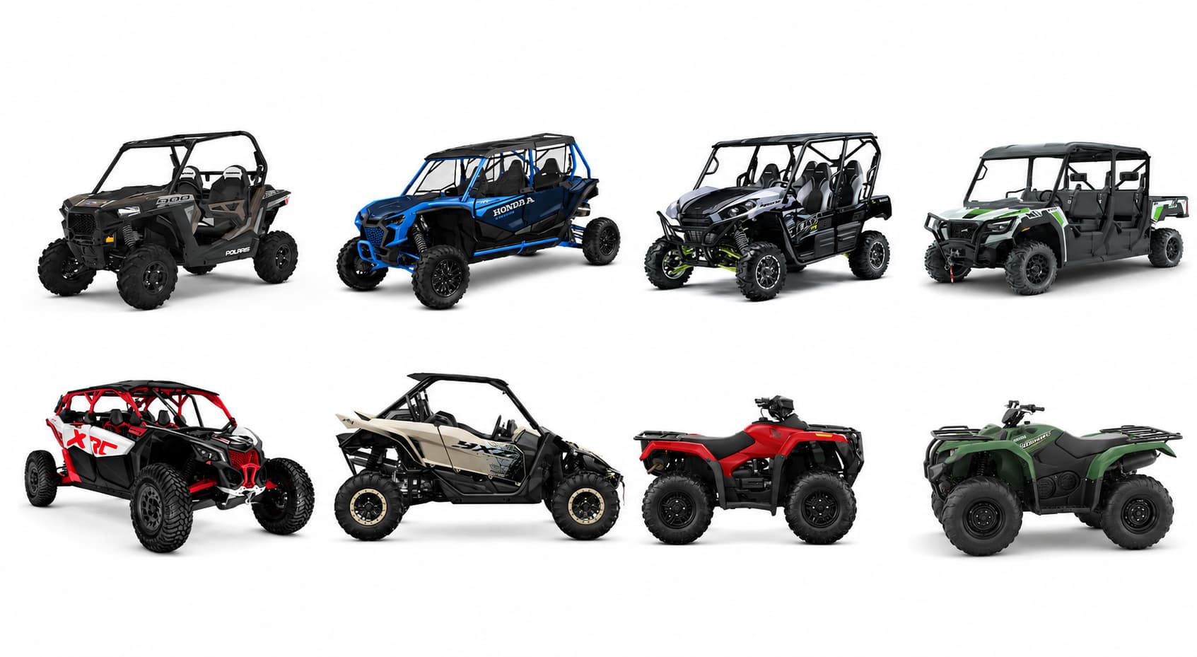 RECON TRAIL ATV & UTV Vehicle Fitments RECON TRAIL tire fitments for Polaris, Honda, Kawasaki, Can-Am, Yamaha, and CFMOTO ATV and UTV models.